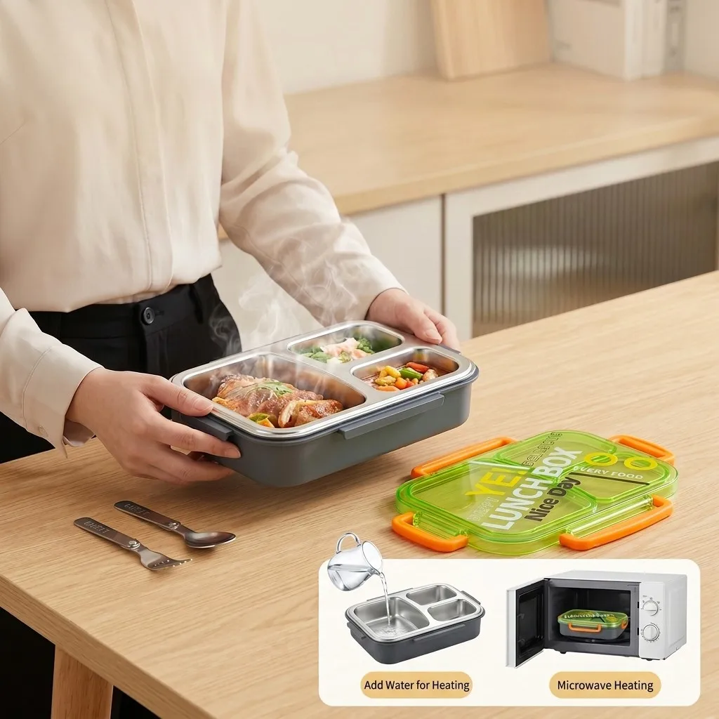 전자레인지 사용 가능, 304 스테인리스 스틸 소재,  - Meal Prep Or Prep Meal 리뷰 및 가격