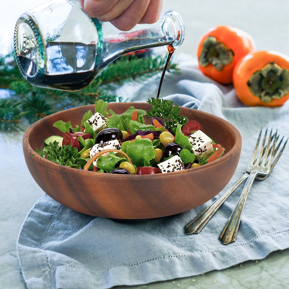 나무 서빙 볼 나무 스낵 접시 과일 음식 샐러드 수프  - Meal Prep Bowl 리뷰 및 가격