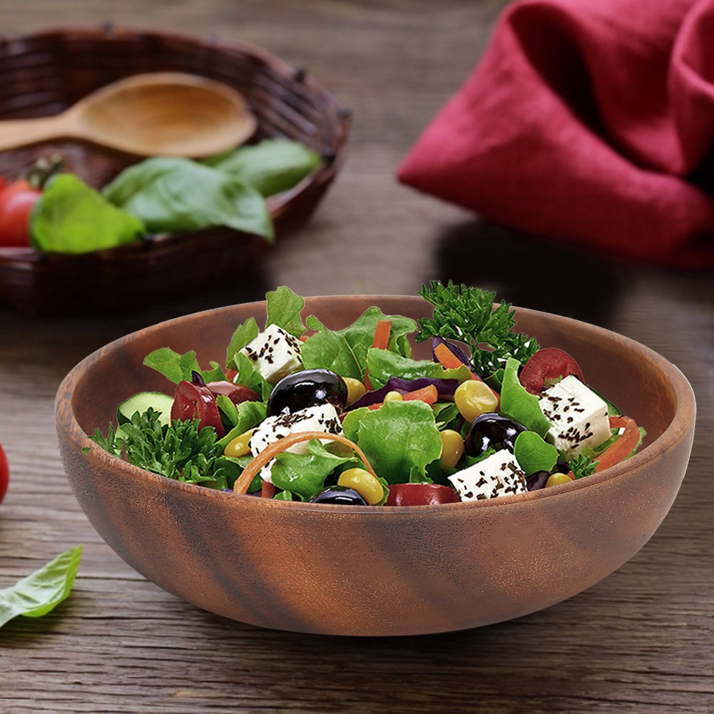 나무 서빙 볼 나무 스낵 접시 과일 음식 샐러드 수프  - Meal Prep Bowl 리뷰 및 가격