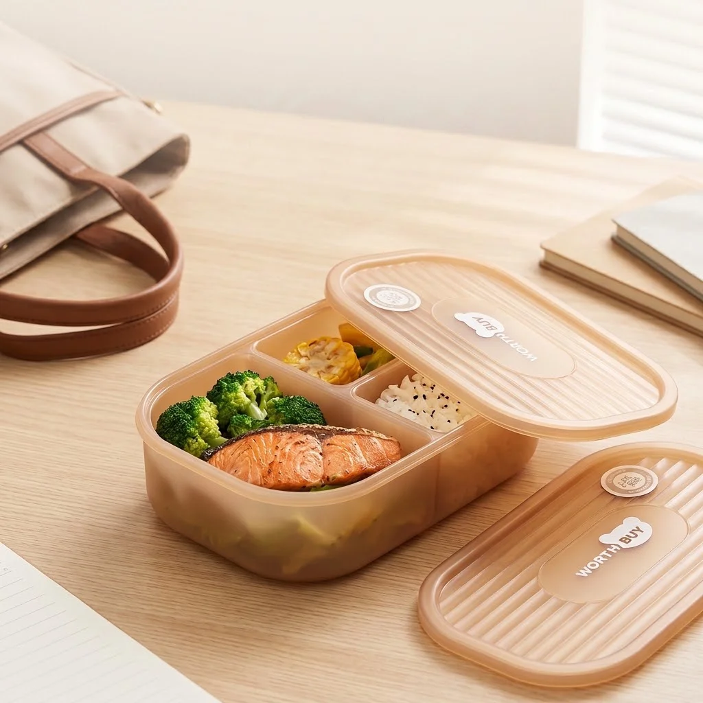 어린이용 도시락통, 3칸 분리형, 전자레인지 사용 가능 - Meal Prep Or Prep Meal 리뷰 및 가격