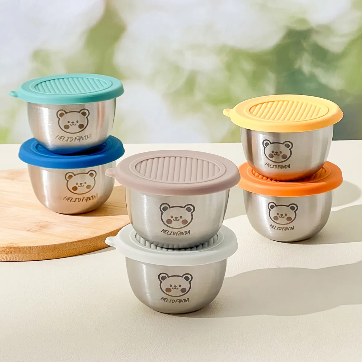 304 스테인리스 스틸 재질의 뚜껑이 있는 소스 용기, - Sauce Dipping Cup 리뷰 및 가격