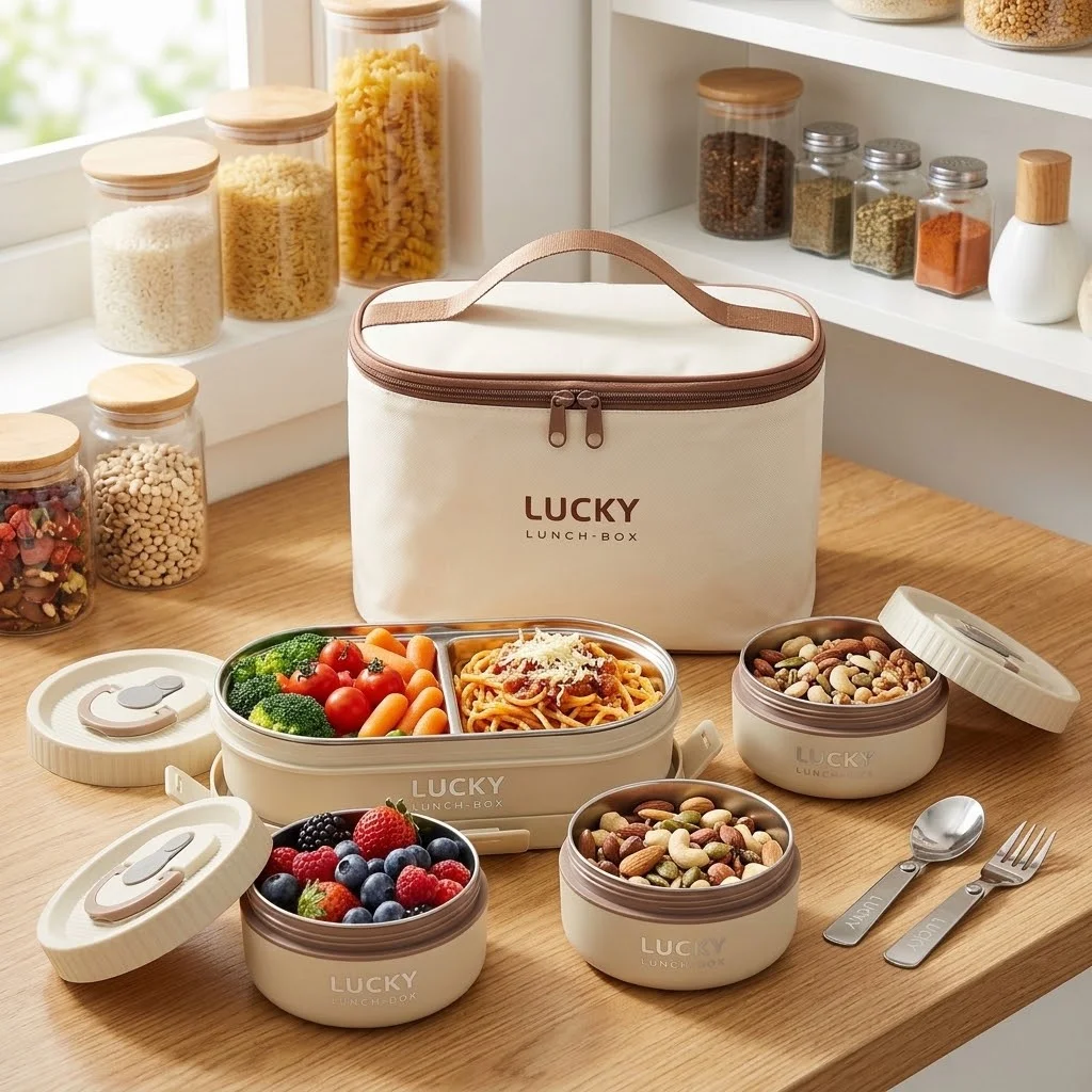 손잡이가 달린 304 스테인리스 스틸 도시락통, 전자레 - Meal Prep Or Prep Meal 리뷰 및 가격